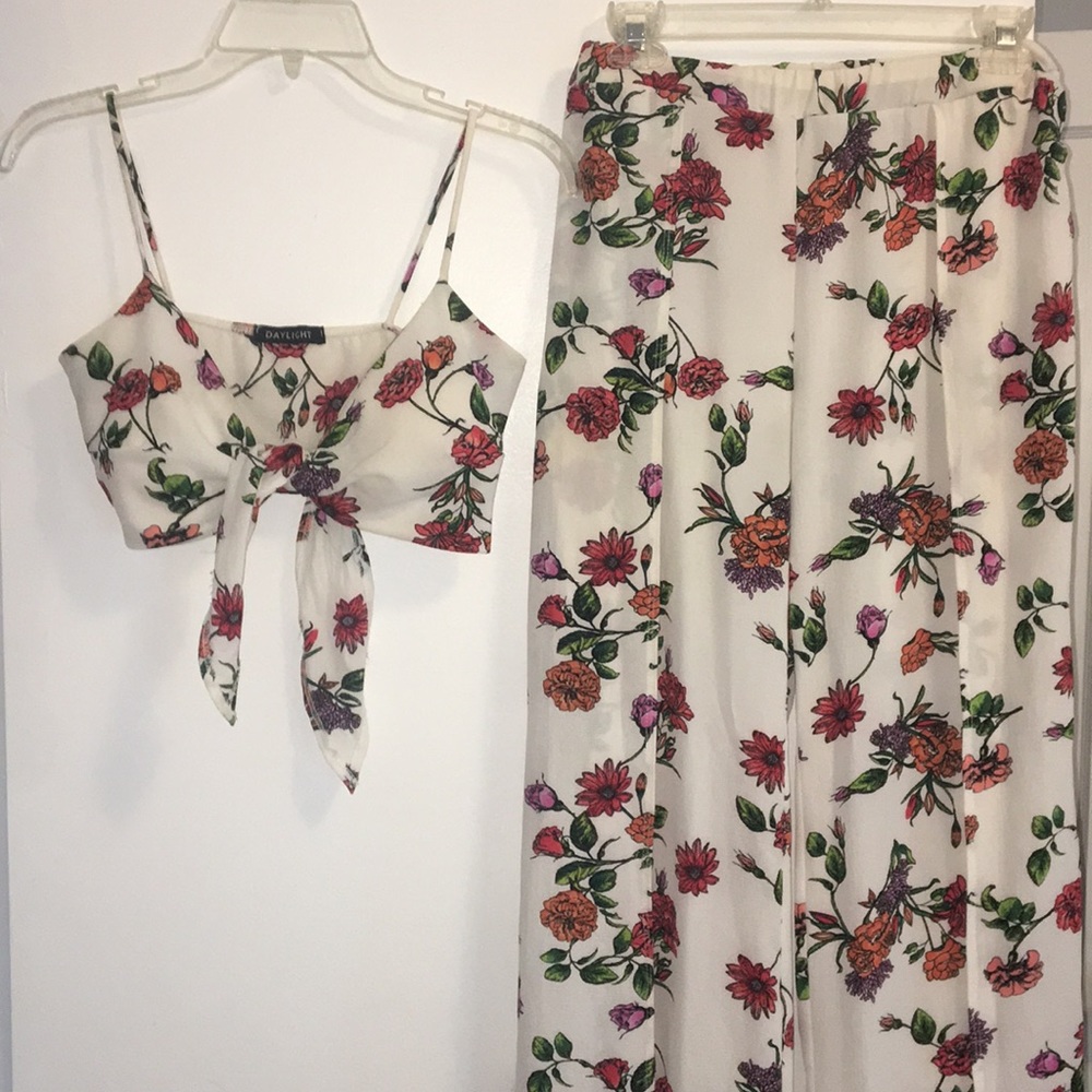 Two-Piece Floral Jumper